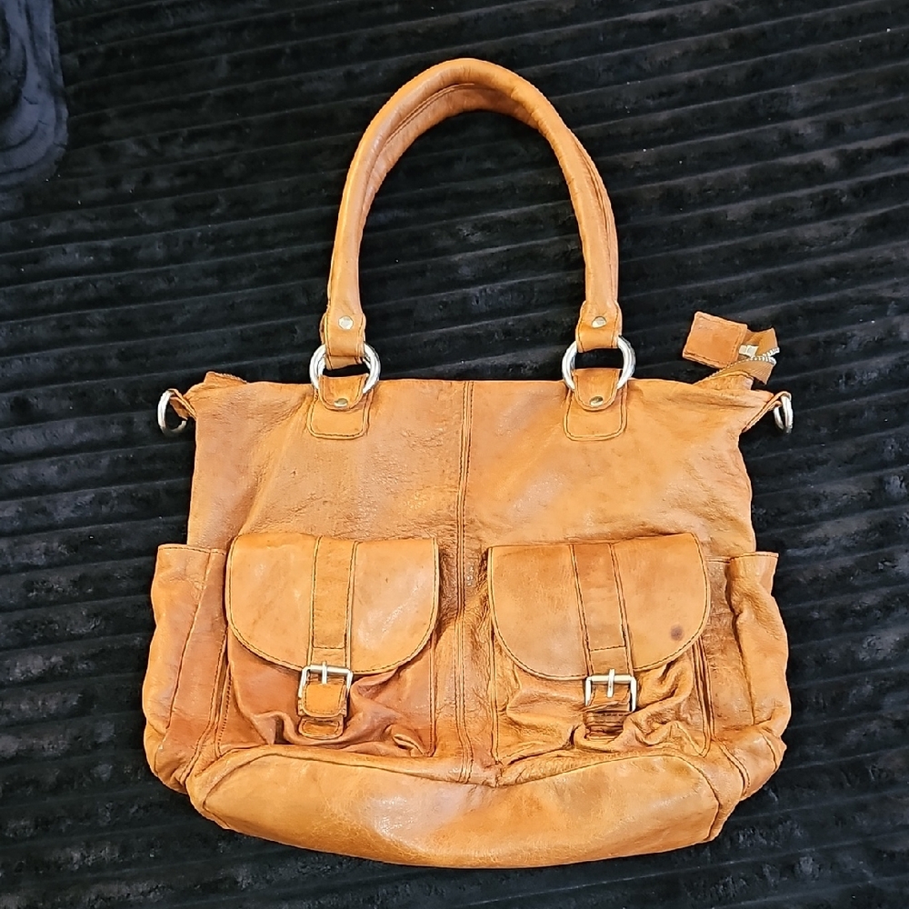 Brampton London Tan Leather Women's Bag